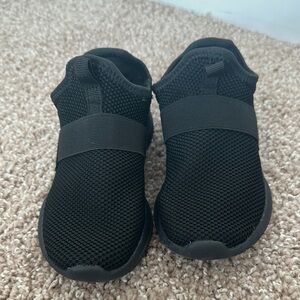 Kids Black Slip-On Shoes